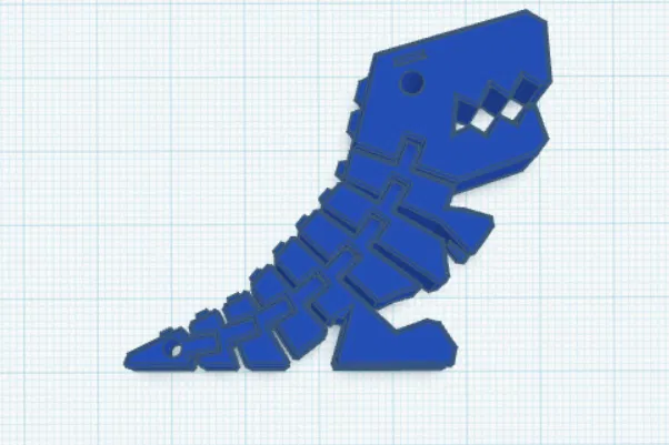 Móc khóa khủng long Flexi Rex - Image 2