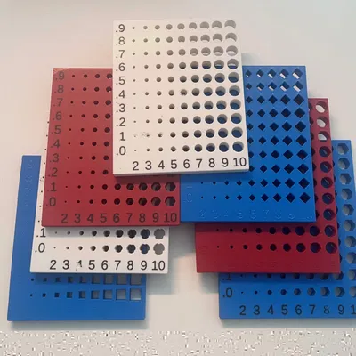 Tấm Thước Đo Đường Kính Lỗ Tham Số (Parametric Hole Diameter Gauge Plate)