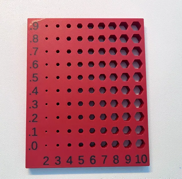 Tấm Thước Đo Đường Kính Lỗ Tham Số (Parametric Hole Diameter Gauge Plate) - Image 5