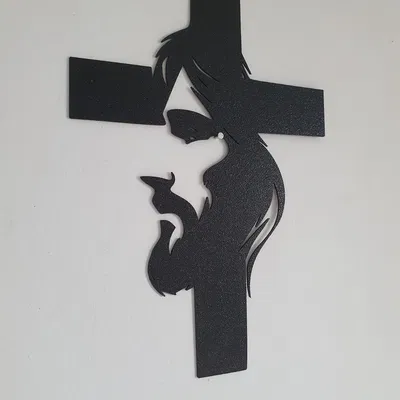 Mô hình trang trí tường Chúa trên thập giá nghệ thuật in 3D