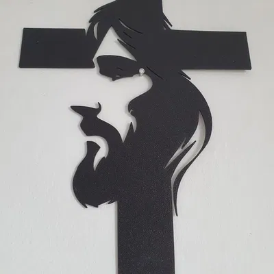 Mô hình trang trí tường Chúa trên thập giá nghệ thuật in 3D