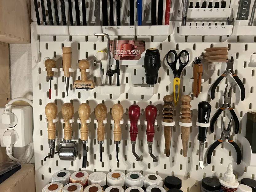 Giá treo dụng cụ làm da cho IKEA Skadis (hệ thống SUMS) - Image 1