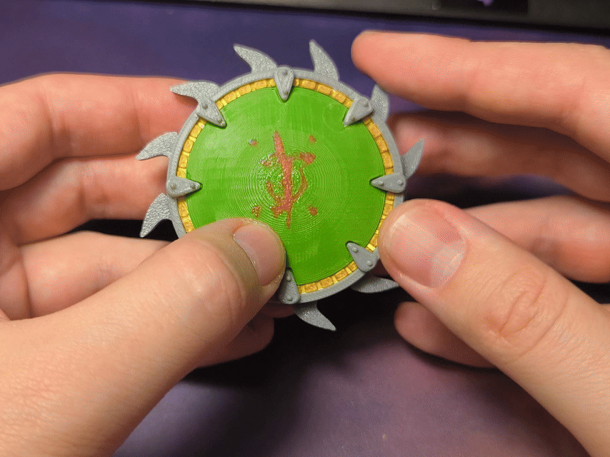 Khiên Cưa Máy DOOM – Mô hình xoay 3D