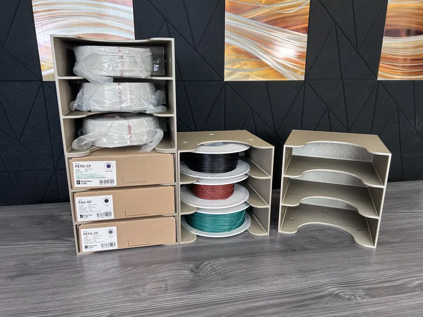 Bộ kệ Modular Filament Organizer: Giải pháp sắp xếp nhựa in 3D gọn gàng - Image 1
