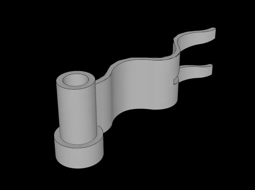 Mô hình cờ trang trí 4x1 tương thích Lego (4495a.dat) in 3D - Image 1