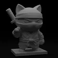 Mô hình 3D mèo ninja - Shadow Meow-sassin - Thumbnail 3
