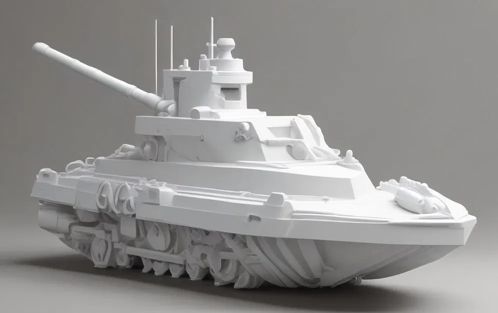 Tenchy: Mô hình xe tăng lai tàu Benchy độc đáo cho máy in 3D - Image 1