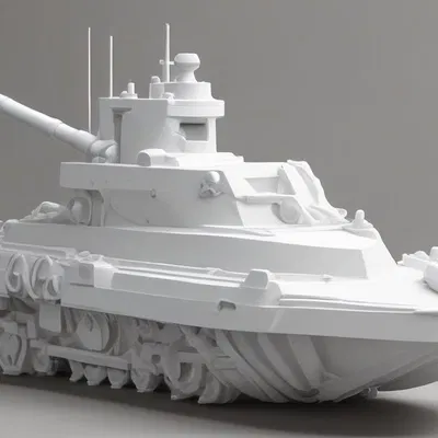 Tenchy: Mô hình xe tăng lai tàu Benchy độc đáo cho máy in 3D