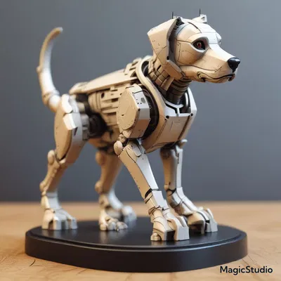 Mô hình chú chó robot (Robot Dog) - Đồ trang trí công nghệ độc đáo