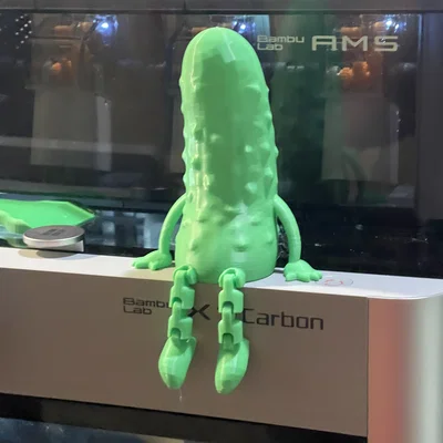 Mô hình quả dưa chuột cử động linh hoạt - In 3D dễ dàng