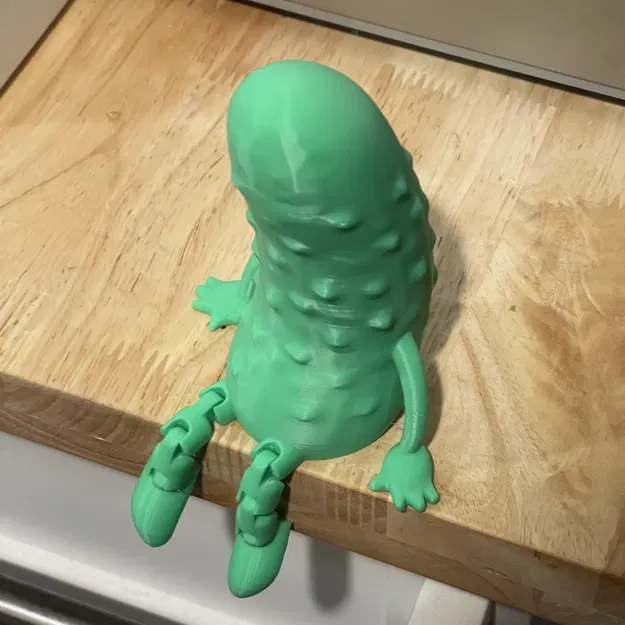 Mô hình quả dưa chuột cử động linh hoạt - In 3D dễ dàng - Image 3