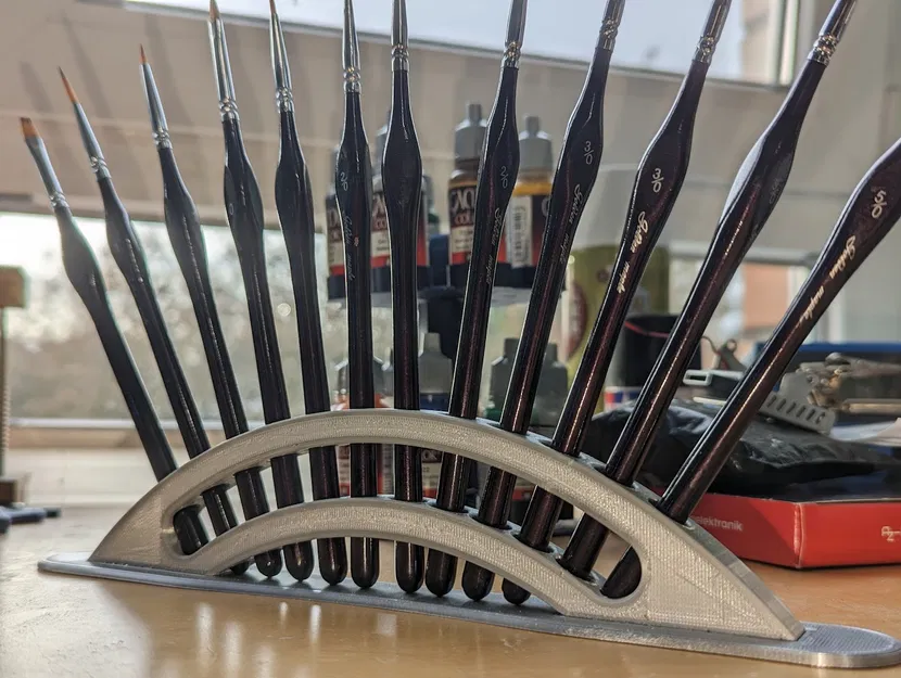 Giá đỡ cọ vẽ 9mm - Giải pháp lưu trữ cọ gọn gàng cho bàn làm việc - Image 1