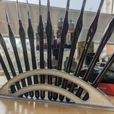 Giá đỡ cọ vẽ 9mm - Giải pháp lưu trữ cọ gọn gàng cho bàn làm việc