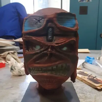 Mô hình 3D đầu nhân vật Eddie của Iron Maiden cực chất