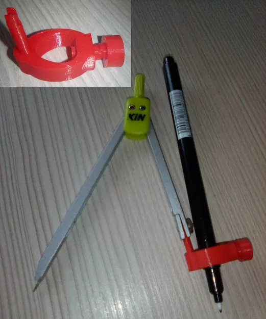 Đầu kẹp bút đa năng cho compa: Marker compass adapter - Image 1