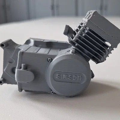 Mô hình động cơ xe máy Simson S51 in 3D chi tiết
