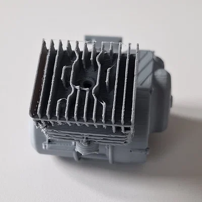 Mô hình động cơ xe máy Simson S51 in 3D chi tiết