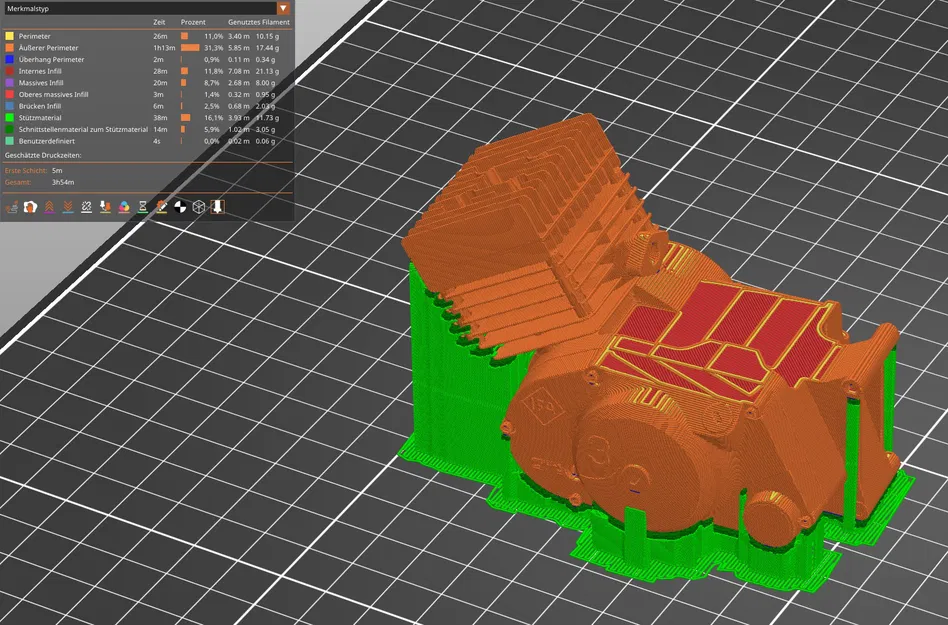 Mô hình động cơ xe máy Simson S51 in 3D chi tiết - Image 12