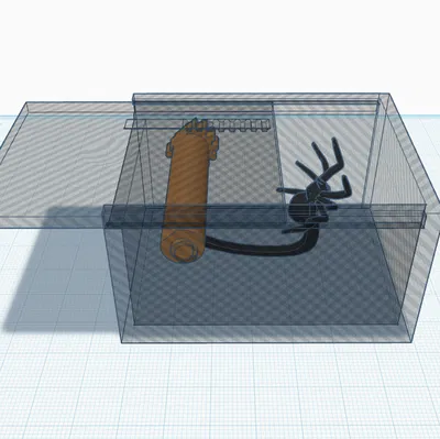 Hộp Nhện Bất Ngờ (Scare Spider Box) - Mô hình 3D giải trí cực vui