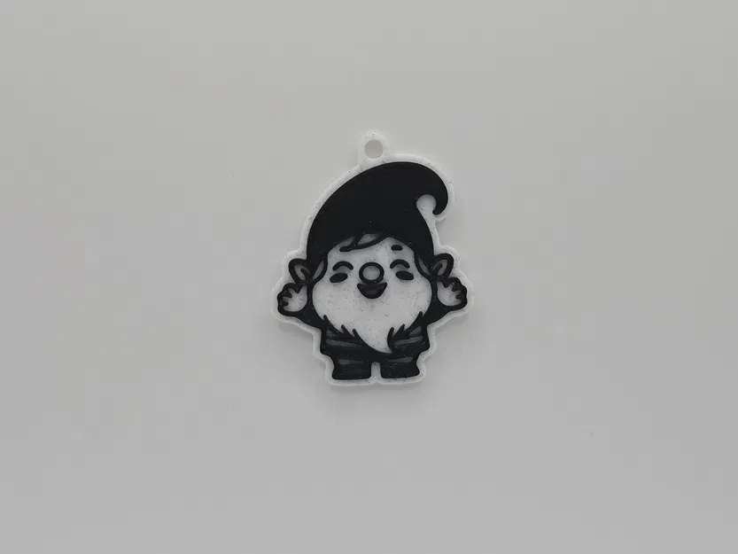 Móc khóa chú lùn Gnome (Gnome Keychain) dễ thương cho máy in 3D - Image 1
