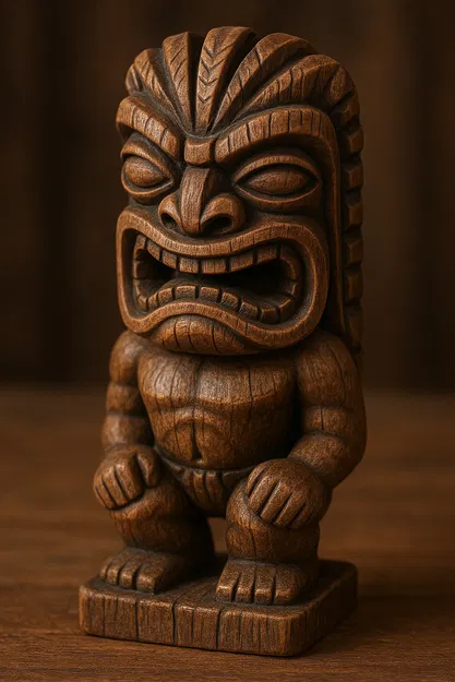 Tượng Tiki phong cách Hawaii truyền thống - Mô hình in 3D cực chất - Image 1