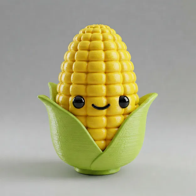 Mô hình 3D Cute Corn - Bắp ngô trang trí siêu đáng yêu - Image 1