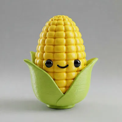 Mô hình 3D Cute Corn - Bắp ngô trang trí siêu đáng yêu