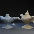 Mô hình 3D Đèn thần ma thuật Genie in a Lamp - Đồ trang trí độc đáo - Thumbnail 1