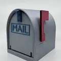 Hộp thư đồ chơi (Mailbox) với lá cờ hoạt động được - Thumbnail 1