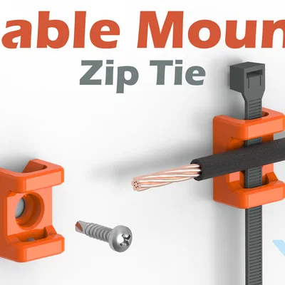 Gá kẹp dây cáp Cable Zip Tie Mount nhỏ gọn tiện lợi