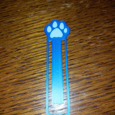 Thẻ đánh dấu trang sách hình chân mèo in 3D xinh xắn