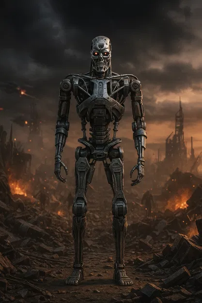 Mô hình T-800 Endoskeleton – Tượng 3D thu nhỏ - Image 2