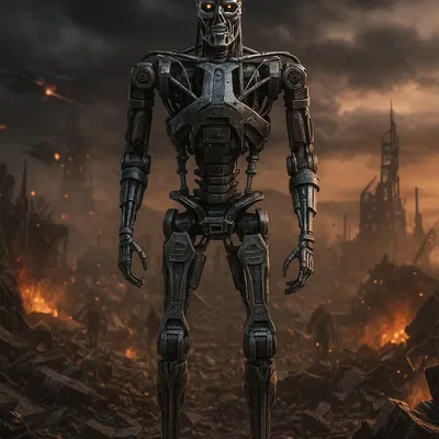 Mô hình T-800 Endoskeleton – Tượng 3D thu nhỏ