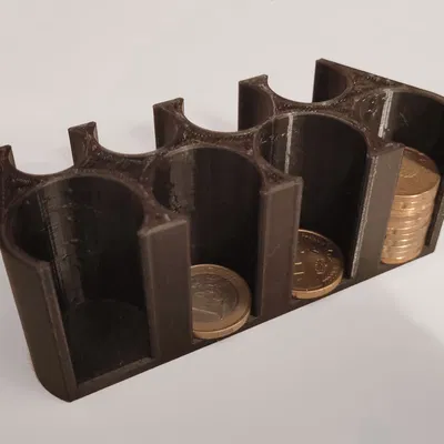 Khay Đựng Tiền Xu Euro - Phụ Kiện Sắp Xếp Tiền Lẻ Thông Minh