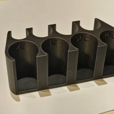 Khay phân loại tiền xu Euro - Dụng cụ sắp xếp tiền xu tiện lợi