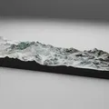 Mô hình địa hình 3D đỉnh Everest và cảnh quan dãy Himalaya bao quanh - Thumbnail 2