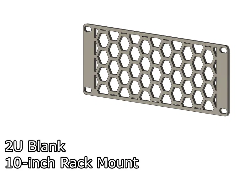 Miếng che 2U cho tủ Rack 10-inch - Image 2