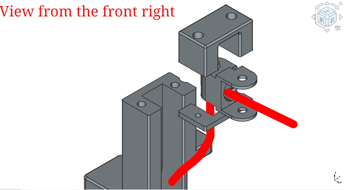 Hệ thống xích dẫn cáp cho máy in Sovol SV08 - Giá đỡ cáp đầu phun - Image 6