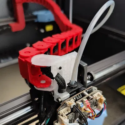 Hệ thống xích dẫn cáp Sovol SV08 - Cố định đầu in