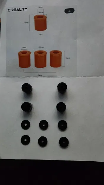 Miếng đệm bàn in (bed spacers) bằng TPU cho Ender 3 V3 SE/KE - Image 1