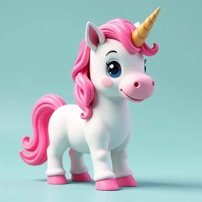 Mô hình chú kỳ lân Unicorn dễ thương trang trí bàn làm việc