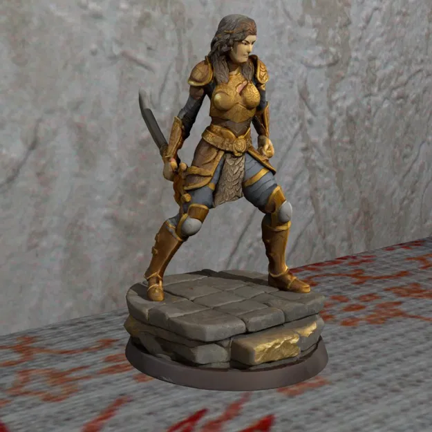 Mô hình Nữ Chiến Binh DND in 3D không cần support cực đẹp - Image 1