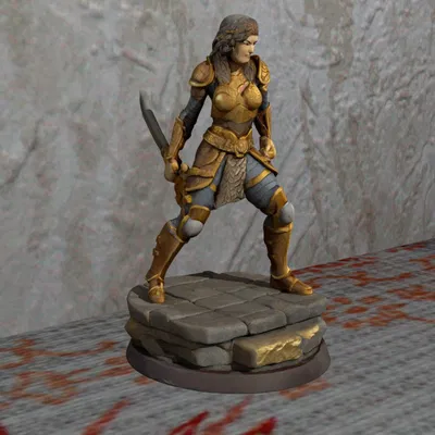 Mô hình Nữ Chiến Binh DND in 3D không cần support cực đẹp