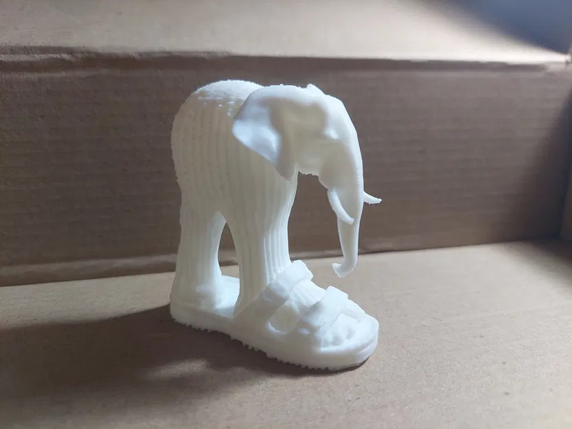 Mô hình tượng voi đi dép Lirilì Larilà 3D ấn tượng - Image 5