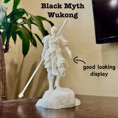 Mô hình 3D Black Myth Wukong: Tôn Ngộ Không oai vệ cho góc trưng bày