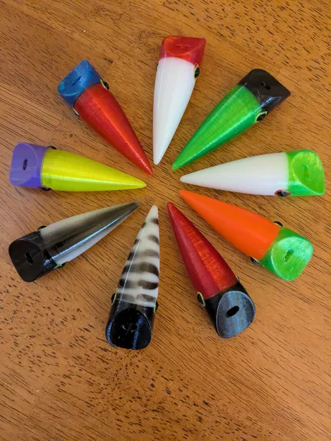 Mồi giả câu cá - Bullet Plug (3-inch/75mm) kèm khuôn sơn airbrush - Image 2