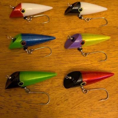 Mồi giả câu cá - Bullet Plug (3-inch/75mm) kèm khuôn sơn airbrush