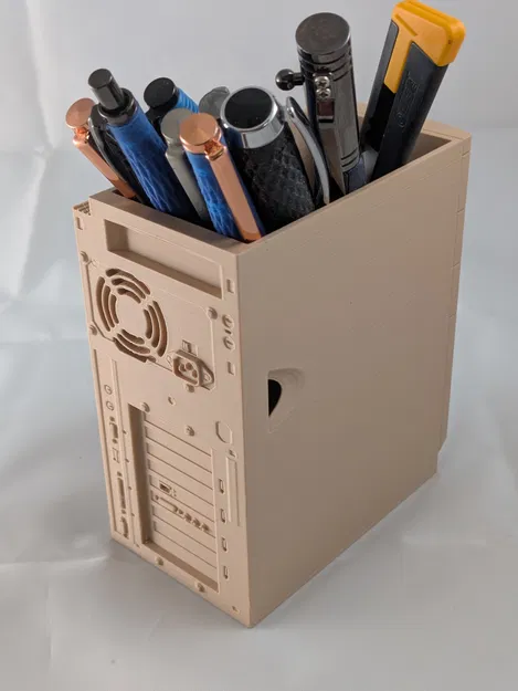 Ống Đựng Bút Hình Thùng Máy Tính Cổ Điển (Retro PC Case) - Image 3