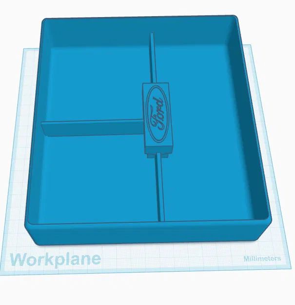 Khay đựng đồ bệ tì tay Ford Maverick với các góc bo tròn - Image 1