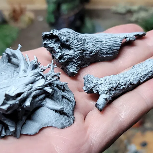 Gốc cây và khúc gỗ chân thực: mô hình địa hình quét từ vật thể thật - Image 2